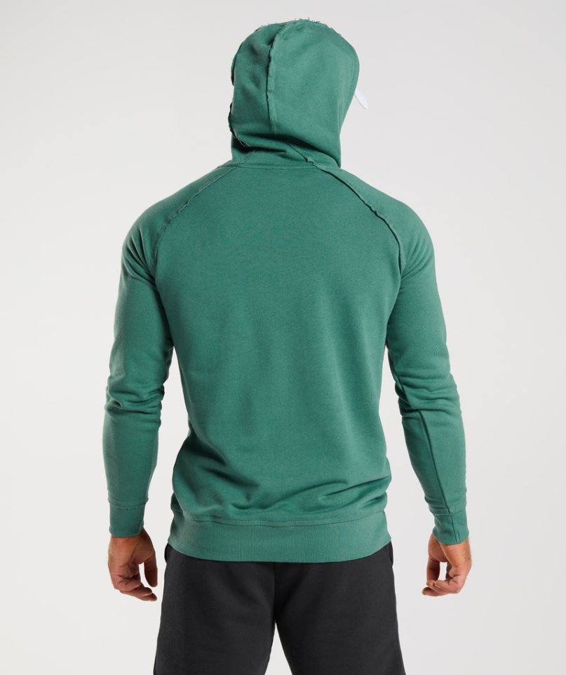 Men's Gymshark Legacy Hoodie Green | NZ 4QABMJ